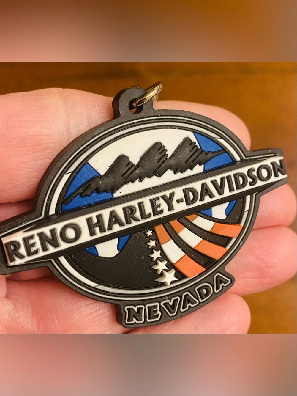 VTG 2004 Reno Harley-Davidson Nevada Dealership Rubber Key Chain Souvenir Biker